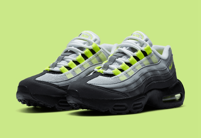 耐克MAX95 Neon亲子鞋 Nike Air Max 95 "Neon" 首发耐克MAX95灰黑GS版本童鞋都有 货号:CT1689-001