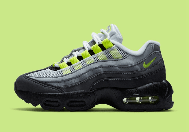 耐克MAX95 Neon亲子鞋 Nike Air Max 95 "Neon" 首发耐克MAX95灰黑GS版本童鞋都有 货号:CT1689-001