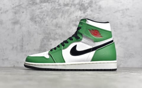 AJ1凯尔特人高帮酷似喜力的一个配色 Air Jordan 1 Retro High OG AJ1“ Lucky Green”原厂顶级 货号：DB4612-300