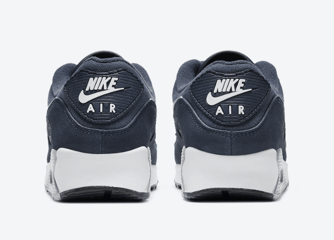 耐克MAX90海军蓝配色 Nike Air Max 90 PRM “Obsidian” 全新耐克MAX90灰蓝麂皮 货号:DA1641-400