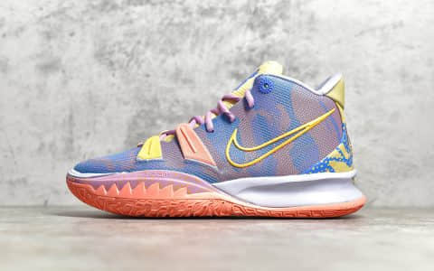 耐克欧文7代蓝粉实战球鞋 NIKE 欧文7 "EXPRESSIONS" 耐克欧文7艺术主题 货号：DC0589-003
