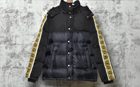 古驰莞产品质顶级复刻羽绒服 GUCCI古驰20Fw反光G条纹羽绒服 GUCCI面料客订同规格功能性面料