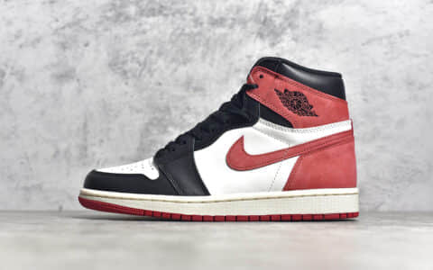 AJ1六冠王黑红高帮麂皮 Air Jordan 1 Retro "6 Rings" 六冠王顶级复刻 货号：555088-112