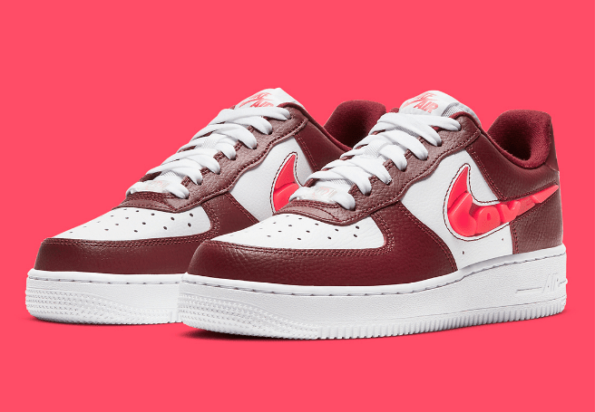 耐克空军一号情人节限定 Nike Air Force 1 Love For All 耐克2021年情人节限定发售日期 货号:CV8482-600