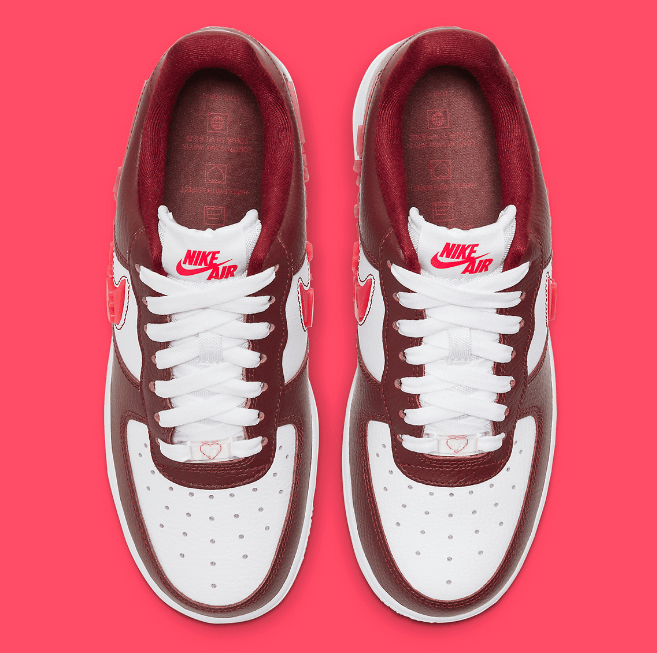 耐克空军一号情人节限定 Nike Air Force 1 Love For All 耐克2021年情人节限定发售日期 货号:CV8482-600