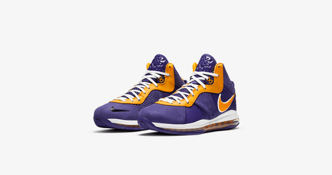 耐克詹姆斯8代湖人配色 Nike LeBron 8 “Purple” 詹姆斯紫金实战球鞋SNKRS上架 货号:DC8380-500