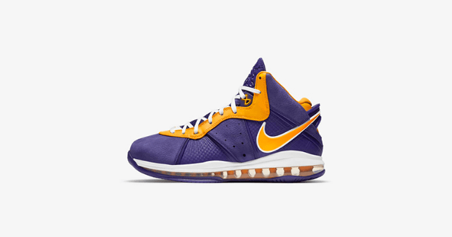 耐克詹姆斯8代湖人配色 Nike LeBron 8 “Purple” 詹姆斯紫金实战球鞋SNKRS上架 货号:DC8380-500