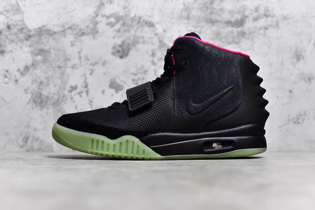耐克椰子黑色纯原版本正品一比一复刻 NIKE AIR YEEZY 2 SOLAR RED 原厂耐克椰子做工无敌 货号:508214-006