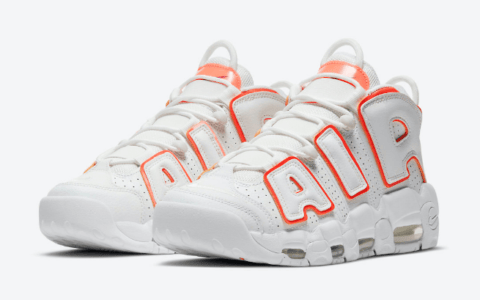 耐克皮蓬白橙新配色发售 Nike Air More Uptempo “Sunset” 经典耐克大AIR实战篮球鞋 货号：DH4968-100