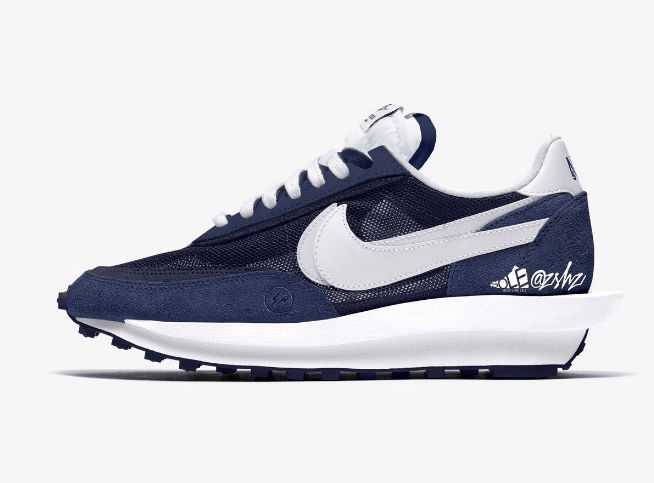 耐克Sacai藤原浩三方联名发售日期 fragment x sacai x Nike LDWaffle 耐克华夫闪电联名双勾解构鞋 货号:DH2684-40