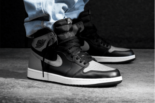 AJ1渣渣灰2.0发售日期 Air Jordan 1 “Shadow 2.0” 全新AJ1黑灰麂皮高帮 货号:555088-035