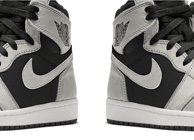 AJ1渣渣灰2.0发售日期 Air Jordan 1 “Shadow 2.0” 全新AJ1黑灰麂皮高帮 货号:555088-035