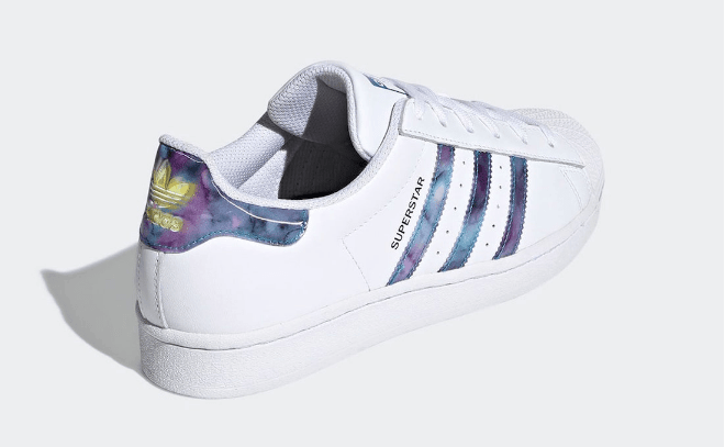 阿迪达斯贝壳头镭射板鞋 adidas Superstar “Abalone” 贝壳头蓝绿紫渐变配色新款 货号:GZ5217