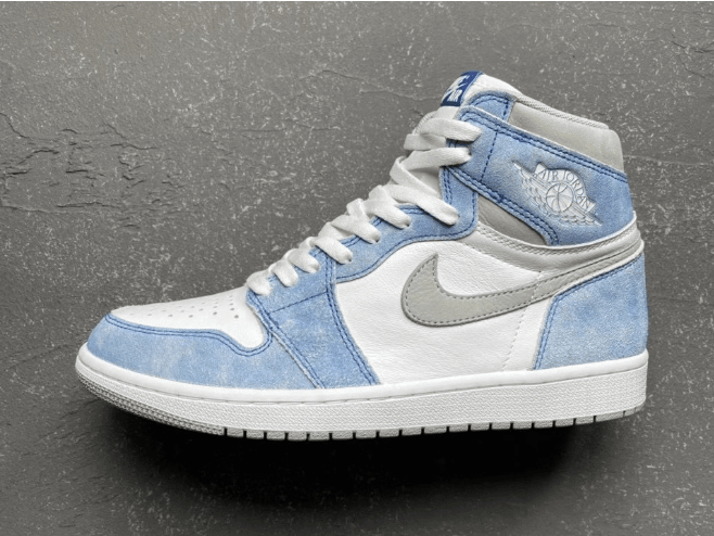 AJ1水洗牛仔麂皮拼接蓝色高帮Air Jordan 1 High OG “Hyper Royal” 全新AJ1水洗蓝发售 货号:555088-402