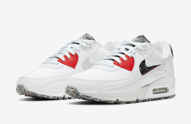 耐克AIR MAX90可回收材料鞋款 Nike Air Max 90 M2Z2 耐克大理石纹理MAX90新配色 货号:DD0383-100