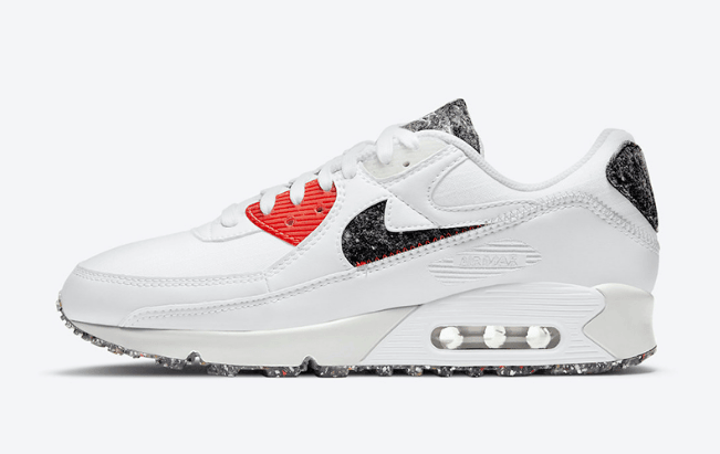 耐克AIR MAX90可回收材料鞋款 Nike Air Max 90 M2Z2 耐克大理石纹理MAX90新配色 货号:DD0383-100