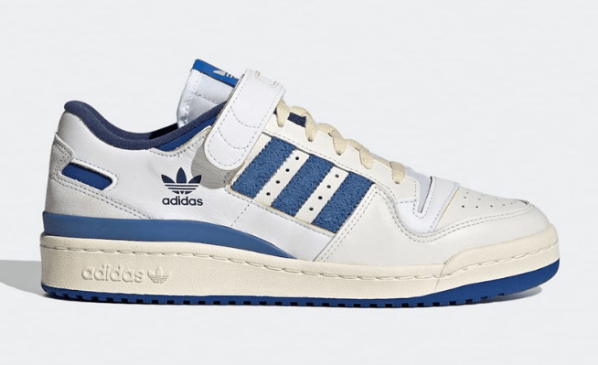 阿迪达斯复古白蓝板鞋 adidas Forum 84 Low OG “Bright Blue” 低帮阿迪达斯复古板鞋发售日期 货号:S23764