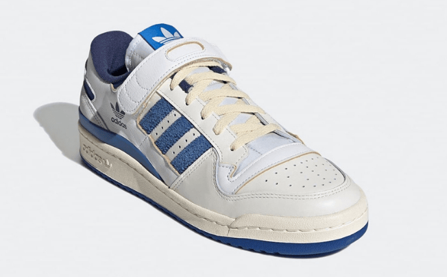阿迪达斯复古白蓝板鞋 adidas Forum 84 Low OG “Bright Blue” 低帮阿迪达斯复古板鞋发售日期 货号:S23764