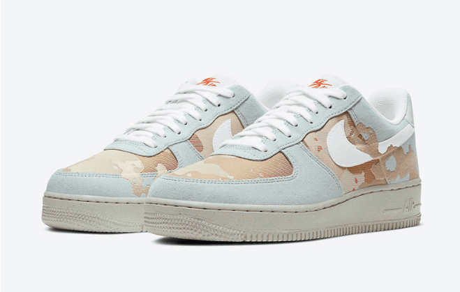 耐克空军一号沙漠迷彩低帮 Nike Air Force 1 ’07 LX “Desert Camo” 耐克空军迷彩休闲板鞋新款 货号：DD1175-001