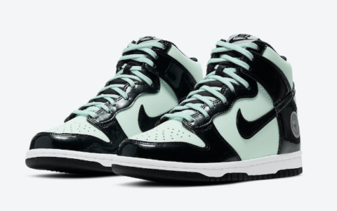 耐克Dunk全明星高帮全新配色 Nike Dunk High “All-Star” 耐克Dunk薄荷绿高帮联名款 货号：DD1398-300