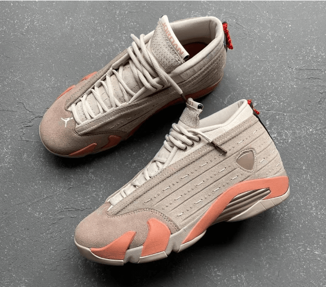 AJ14陈冠希CLOT联名新款终于要发售 CLOT x Air Jordan 14 Low 兵马俑AJ14盾牌新款 货号:DC9857-200