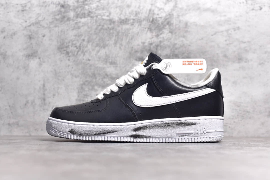 耐克空军权志龙联名小雏菊一代 GD-PEACEMINUSONE x Nike Air Force 1 耐克空军撕撕乐做旧板鞋 货号:AQ3692-001