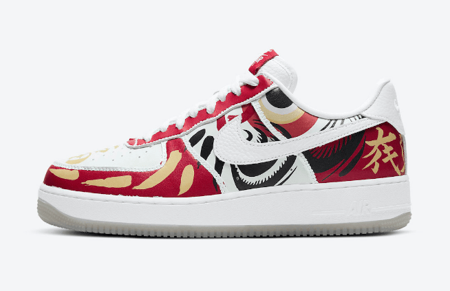 耐克空军达摩刮刮乐 Nike Air Force 1 Low “I Believe Daruma” 耐克空军中国年限定 货号:DD9941-100