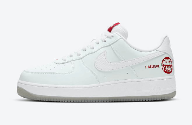 耐克空军达摩刮刮乐 Nike Air Force 1 Low “I Believe Daruma” 耐克空军中国年限定 货号:DD9941-100