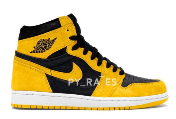 AJ1黑黄高帮全新配色发售 Air Jordan 1 High OG “Pollen” 酷似AJ李小龙配色实物图 货号:555088-701