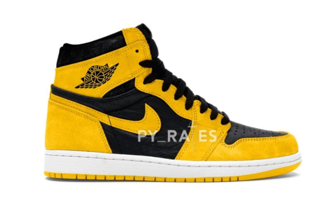 AJ1黑黄高帮全新配色发售 Air Jordan 1 High OG “Pollen” 酷似AJ李小龙配色实物图 货号:555088-701