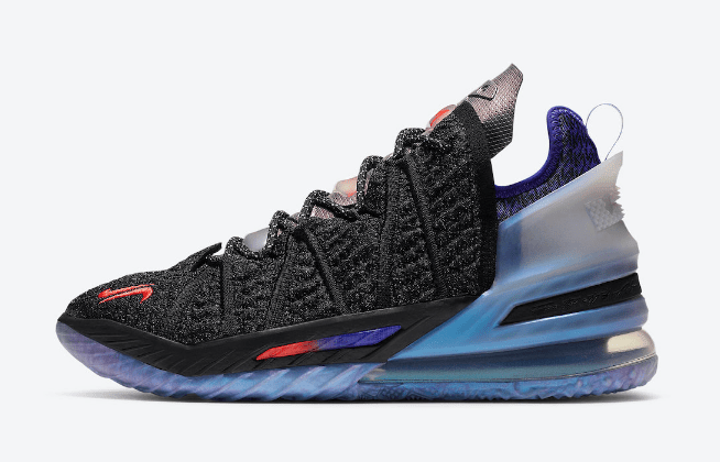 耐克詹姆斯姆巴佩联名联名款球鞋 Kylian Mbappé x Nike LeBron 18 “The Chosen 2” 詹姆斯18代球鞋货号：DB8148-001
