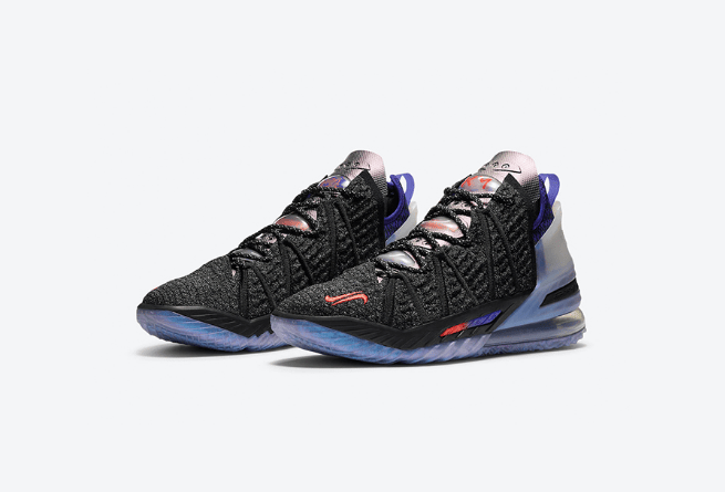 耐克詹姆斯姆巴佩联名联名款球鞋 Kylian Mbappé x Nike LeBron 18 “The Chosen 2” 詹姆斯18代球鞋货号：DB8148-001