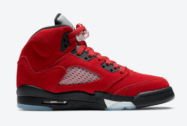 AJ5愤怒的公牛官图曝光 Air Jordan 5 “Raging Bull” 经典AJ5红色麂皮装扮复刻 货号:DD0587-600