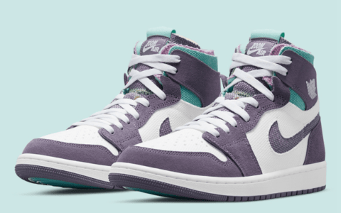 AJ1紫葡萄高帮 Air Jordan 1 Zoom Comfort “Tropical Twist” 全新AJ1 ZOOM新款即将发售 货号:CT0978-150