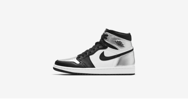 AJ1黑银脚趾上脚图 Air Jordan 1 High OG WMNS “Silver Toe” 耐克AJ1黑银高帮发售日期 货号:CD0461-001