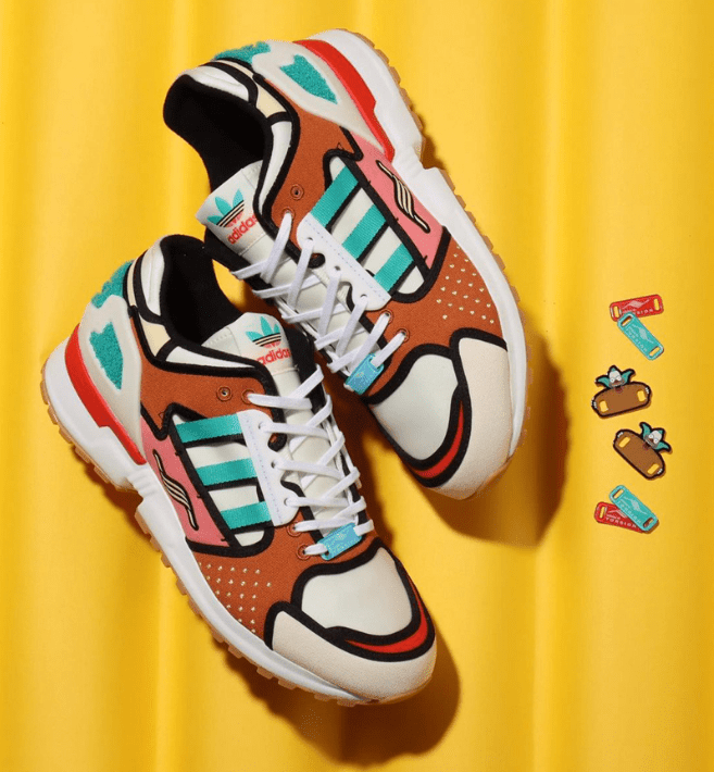 阿迪达斯ZX10000卡通片联名 adiads ZX 10000 “Krusty Burger” 《The Simpsons》 x adidas本周发售  货号:H05783