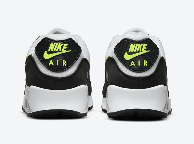耐克AIE MAX90 OG全新配色 Nike Air Max 90 “Hot Lime” 耐克MAX90白黑绿老爹鞋 货号:CZ1846-100