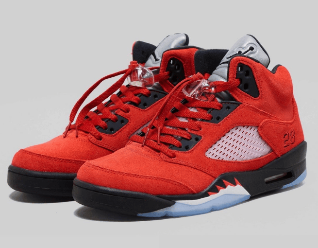 AJ5愤怒的公牛 2021必抢球鞋 Air Jordan 5 “Raging Bull” 全新AJ5红黑实战篮球鞋 货号:DD0587-600
