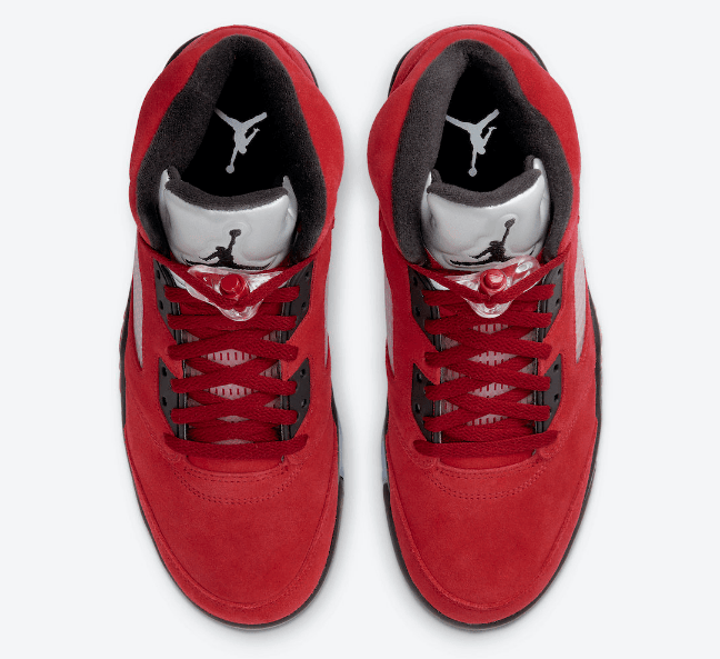 AJ5愤怒的公牛 2021必抢球鞋 Air Jordan 5 “Raging Bull” 全新AJ5红黑实战篮球鞋 货号:DD0587-600