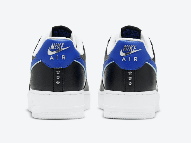 耐克空军白黑蓝 Nike Air Force 1 Low 空军蓝勾白黑鞋面太有盖章大师那味儿了 货号:DD9784-001