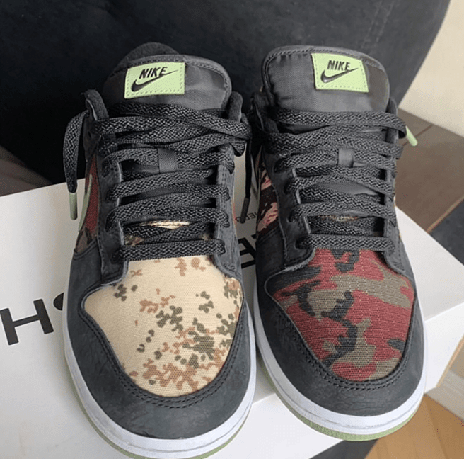 耐克Dunk迷彩鸳鸯配色新款 Nike Dunk Low SE “Oil Green” 耐克Dunk迷彩滑板鞋 货号:DH0957-001