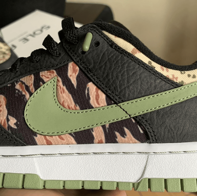 耐克Dunk迷彩鸳鸯配色新款 Nike Dunk Low SE “Oil Green” 耐克Dunk迷彩滑板鞋 货号:DH0957-001