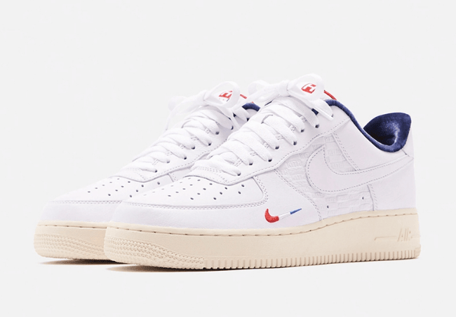 耐克空军一号法国限定 KITH x Nike Air Force 1 “Paris” 耐克空军KITH联名新款实物图 货号:CZ7927-100