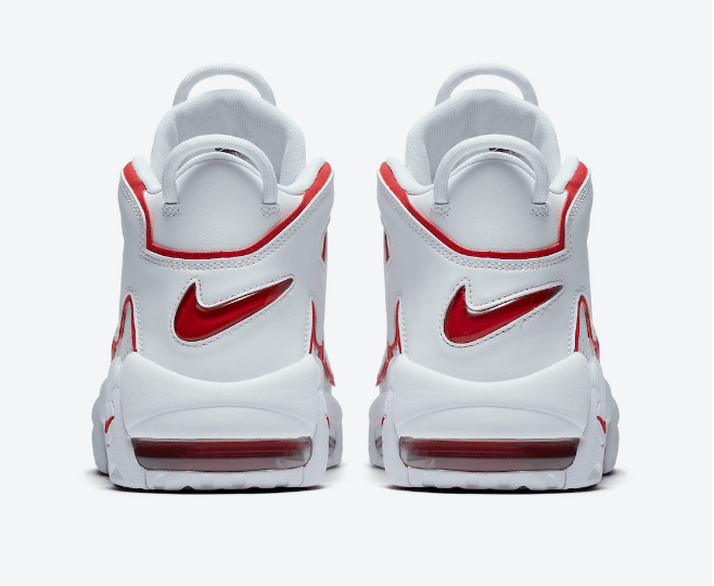 耐克皮蓬白红实战篮球鞋 Nike Air More Uptempo “Renowned Rhythm” 耐克大AIR新配色 货号：921948-102