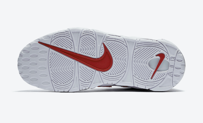 耐克皮蓬白红实战篮球鞋 Nike Air More Uptempo “Renowned Rhythm” 耐克大AIR新配色 货号：921948-102