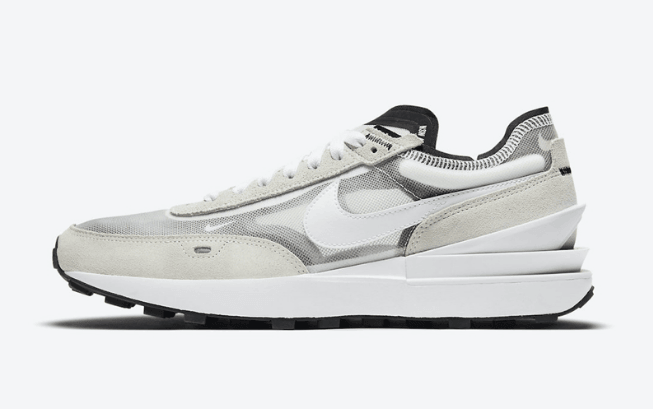 耐克华夫灰白镂空轻跑鞋 Nike Waffle One “Summit White” 耐克解构鞋 平民版Sacai 货号:DA7995-100