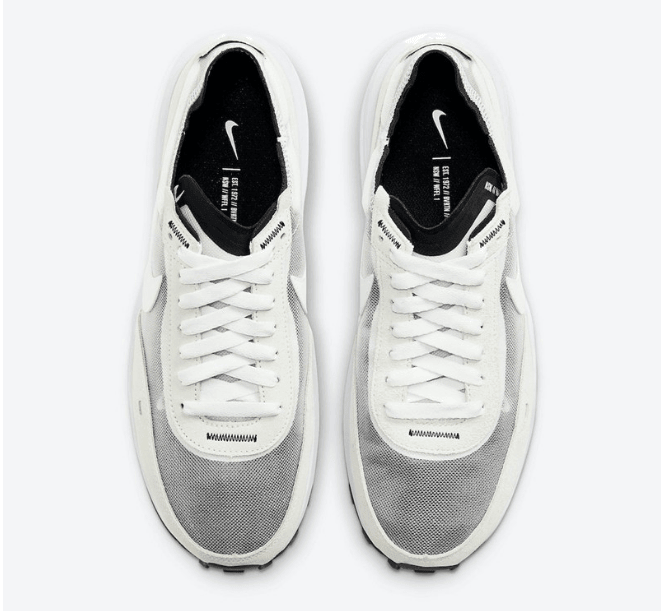 耐克华夫灰白镂空轻跑鞋 Nike Waffle One “Summit White” 耐克解构鞋 平民版Sacai 货号:DA7995-100