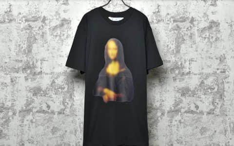 OFF WHITE蒙娜丽莎印花黑色短袖 OFF WHITE C/O VIRGIL 20Fw 莆田衣服货源OW黑色短袖