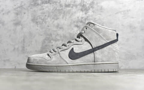 耐克Dunk SB灰色麂皮高帮 Nike Dunk SB High 耐克Dunk SB卫冕冠军联名耐克最高品质 货号:313171 036