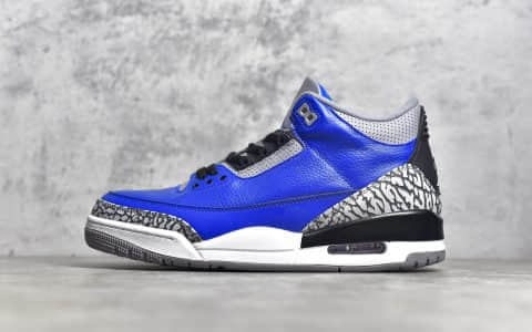 AJ3蓝水泥实战球鞋 Air Jordan 3 Retro “Blue Cement” 现货顶级AJ复刻 原厂AJ货源 货号:CT8532-400
